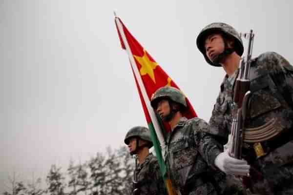 People’s Liberation Army soldiers show off their skills in Beijing, China. (Feng Li/Getty Images)