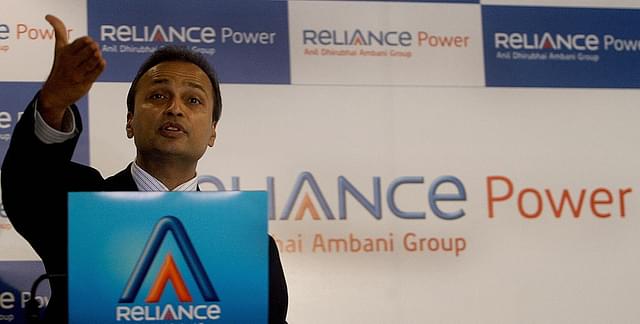 Anil Ambani addresses the media in Mumbai. (PAL PILLAI/AFP/Getty Images)