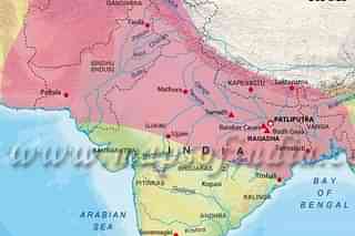 Chandragupta Maurya’s empire post his victory over Seleucus extending to Seleucid Persia (Maps of India)