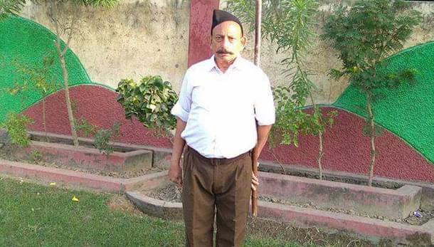 Senior Rashtriya Swayamsewak Sangh leader
Ravinder Gosain. (ANI)