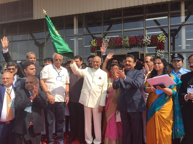President Ram Nath Kovind inaugurates Shirdi airport (Twitter.com/@rashtrapatibhvn)
