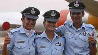 
India’s first female combat aircraft pilots.

