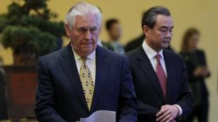 US Secretary of State Rex Tillerson and Chinese Foreign 
Minister Wang Yi. (Lintao Zhang/Pool/Getty Images)