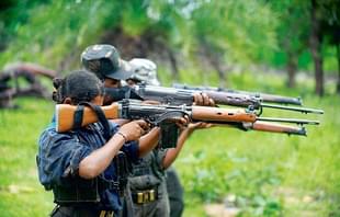 Members of a Maoist group in Jharkhand.