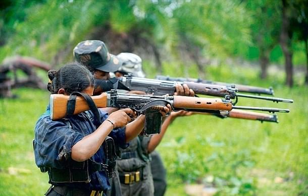 Members of a Maoist group in Jharkhand.