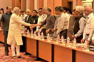 PM Modi’s meeting with aSecretaries of the Government of India. 
(narendramodi.in)
