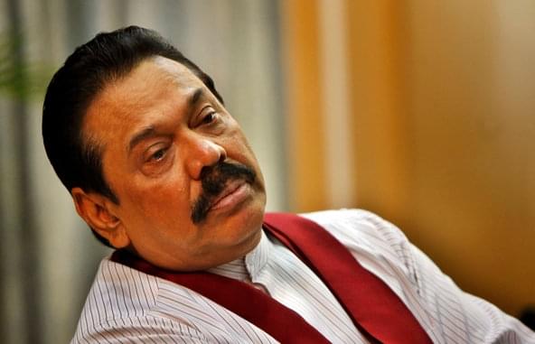 Former Sri Lankan president Mahinda Rajapaksa