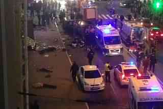 The scene of the incident in Kharkiv (Voice of Europe/Twitter)