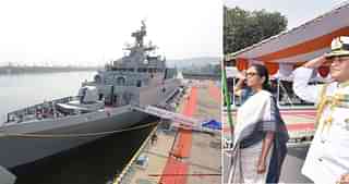 
 INS Kiltan being commissioned by the Defence Minister in Visakhapatnam. (@DefenceMinIndia/Twitter)

