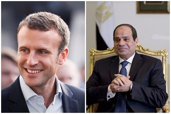 

Emmanuel Macron and Abdel Fattah al-Sisi