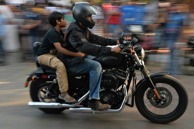 A Harley Davison rally in Bangalore (MANJUNATH KIRAN/AFP/Getty Images)