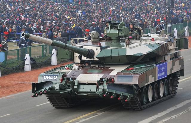Arjun Mark-II Tank during rehearsal for Republic Day Parade. (Mohd Zakir/Getty Images)