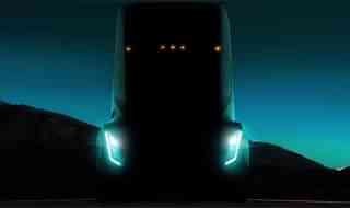 A teaser image of the truck released at the TED 2017 conference in Vancouver.