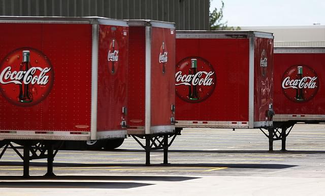 Coca Cola containers