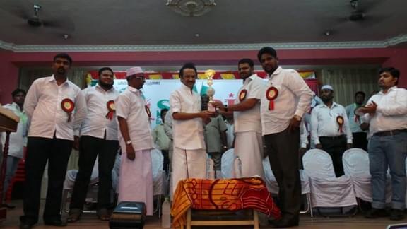 M K Stalin the heir of DMK supremo Karunanidhi on the SDPI platform. SDPI is the political arm of PFI.