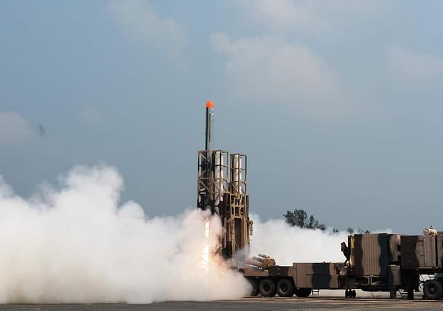bhay missile being test fired from the ITR off Odisha co