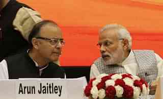 Prime Minister Narendra Modi with Finance Minister Arun Jaitley (Arvind Yadav/Hindustan Times via Getty Images)