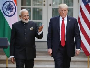 US President Donald Trump and Prime Minister Narendra Modi in Washington. (Mark Wilson/GettyImages) 