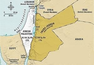 The separation of Jordan in April 1921