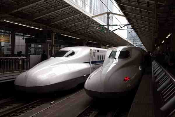  Shinkansen bullet trains at Tokyo Train Station (Carl Court/Getty Images)