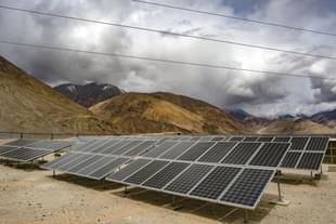 Solar panels in Laddakh (Allison Joyce/GettyImages)
