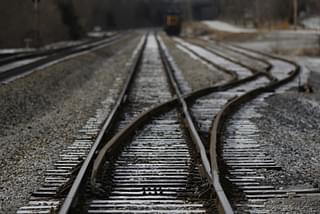 A railway switch (Luke Sharrett/Getty Images)