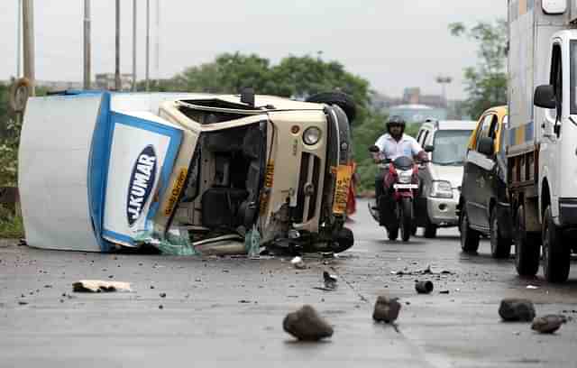 An accident in Mumbai (Kunal Patil/Hindustan Times via Getty Images)