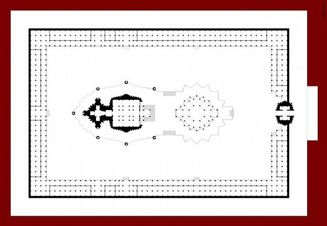 Plan of the entire temple complex