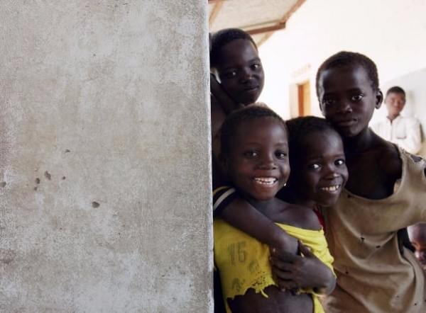 A group of young African boys is seen in the streets of a small village in Mozambique. (Graeme Robertson/Getty Images)