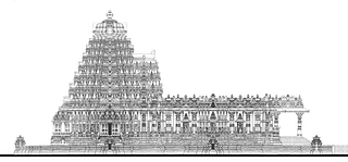  Side Elevation Of The Main Temple