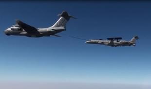IAF’s  IL-78M tanker refuels AEW&C aircraft.
