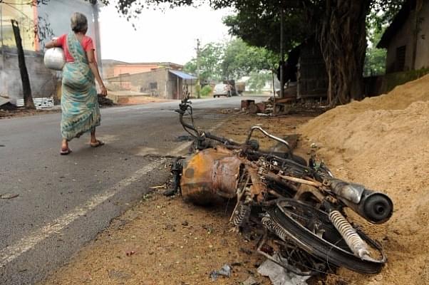 Representational image – vehicles torched in violence in Baduria after protests over an objectionable social media post in North 24 Parganas. (Samir Jana/Hindustan Times via Getty Images)