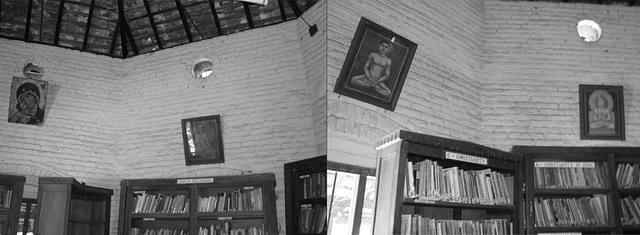 Library in the  Catholic Monastery at Shantivanam