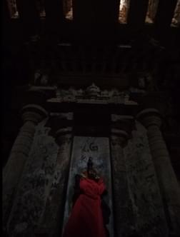 Even the goddess has not been spared; What would the Marudu brothers have done if they saw the English letters scribbled desecrating the goddess in the temple they cherished more than their own lives?