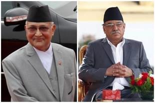 Oli and Prachanda, right.