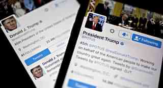 US President Donald Trump’s @realdonaldtrump Twitter account (Andrew Harrer/Bloomberg/Getty Images