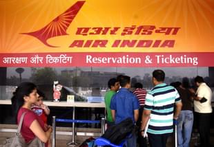 Reservation and ticketing counter of Air India (Kalpak Pathak/Hindustan Times via Getty Images)