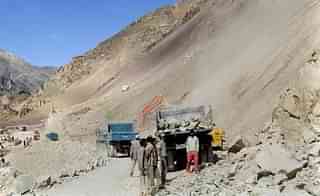 The road through Umling La, the world’s highest motorable road (Ramesh Pathania/Mint via Getty Images)
