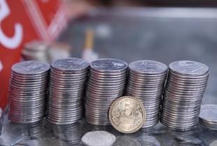 Indian currency in coins (Pradeep Gaur/Mint via Getty images)