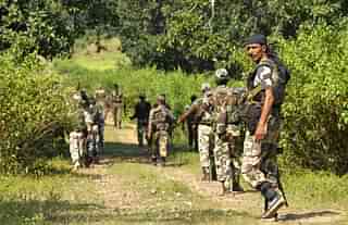 A CRPF unit in Chhattisgarh. (Samir Jana/Hindustan Times via Getty Images)