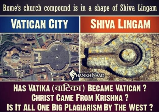 <p>A typical P N Oak school meme: Bad history and falsehood</p>