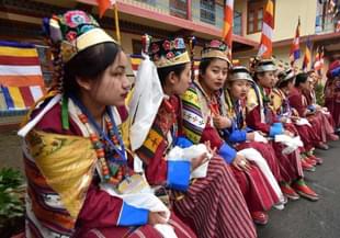 Children from the Monpa tribe in Arunachal Pradesh (BIJU BORO/AFP/GettyImages)