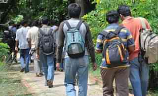 Students at IIM Lucknow (Ashok Dutta/Hindustan Times)