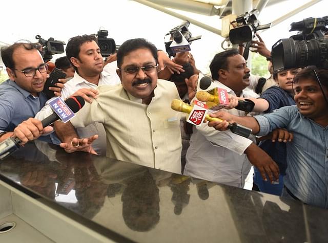 Sidelined AIADMK leader T T V Dinakaran. (Ravi Choudhary/Hindustan Times via Getty Images)&nbsp;