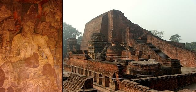 Ajanta caves and Nalanda University - two of the greatest Buddhist achievements in India had the patronage of kings who adhered to Vedic religion.