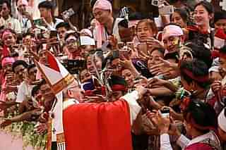 Pope Francis in Yangon, Myanmar. (CBCM/Getty Images)