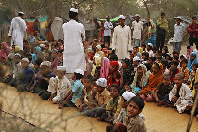 A Rohingya camp in New Delhi. (Jasjeet Plaha/Hindustan Times via Getty Images)