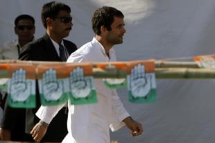 Congress General Secretary Rahul Gandhi during election campaign on 11December 2012 in Sanand, India. (Arijit Sen/Hindustan Times via Getty Images)