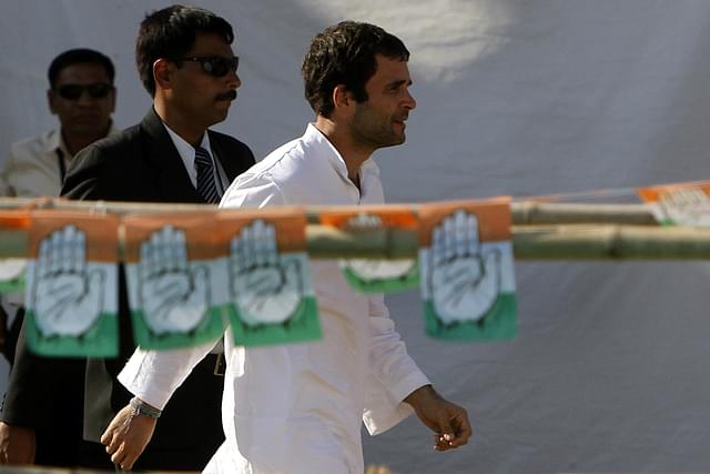 Congress General Secretary Rahul Gandhi during election campaign on 11December 2012 in Sanand, India. (Arijit Sen/Hindustan Times via Getty Images)