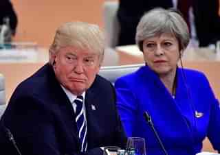 US President Donald Trump and UK Prime Minister Theresay May (Thomas Lohnes/Getty Images)
